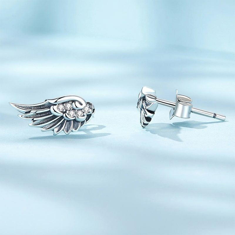 Angel Wing Stud Earrings