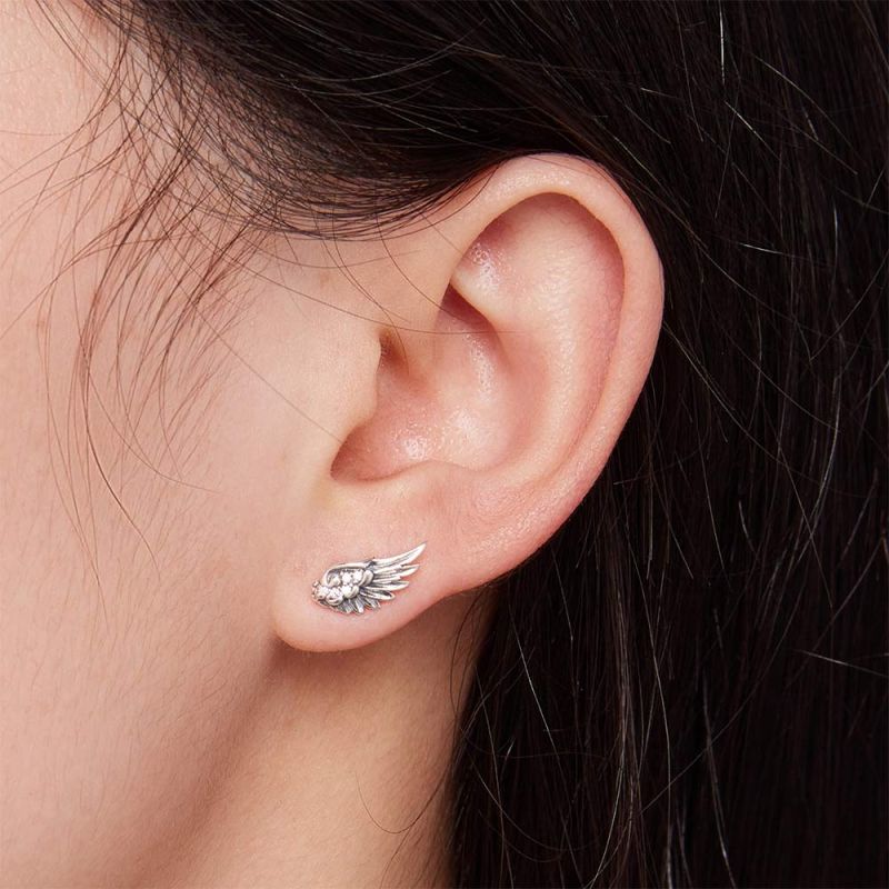 Angel Wing Stud Earrings