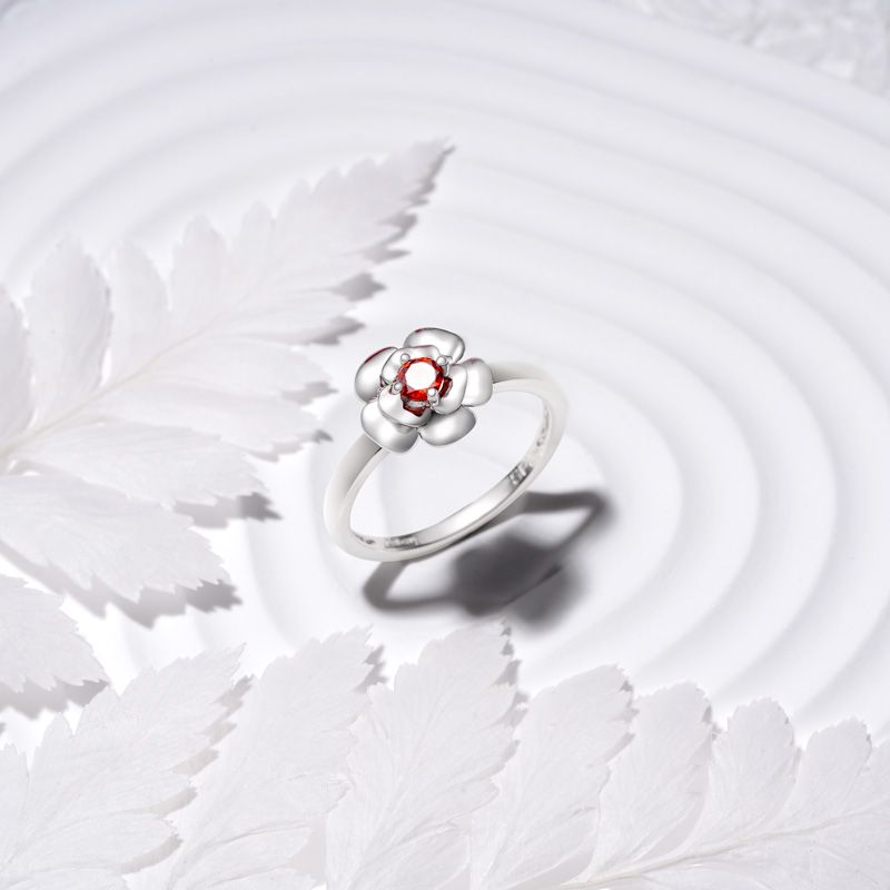 Rose Birthstone Ring