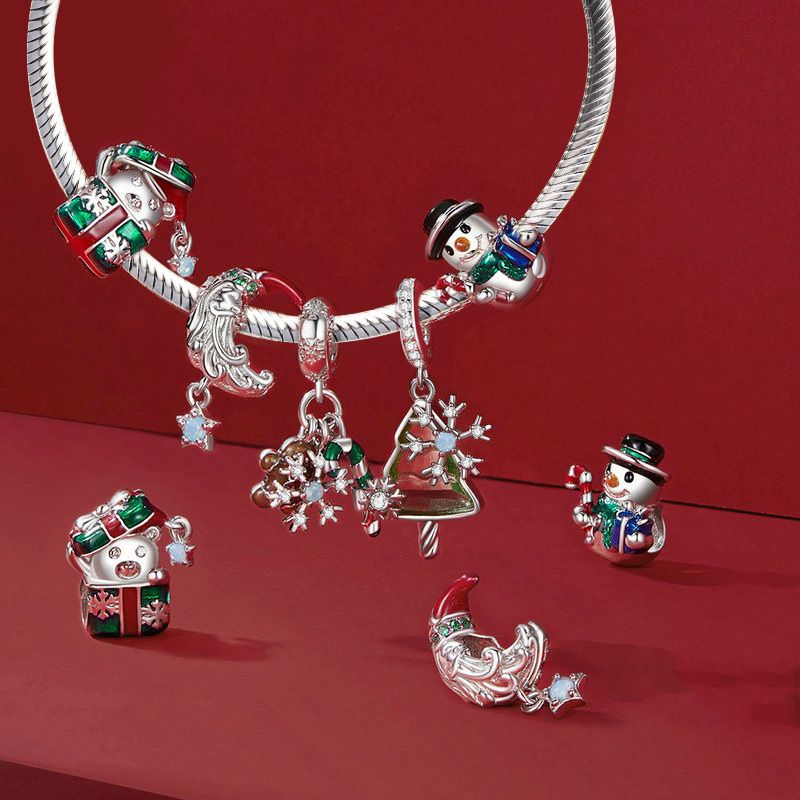 Christmas Snowman Charm