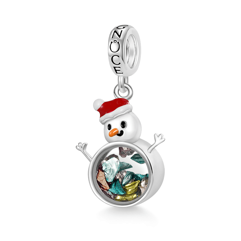 Transparent Snowman Pendant