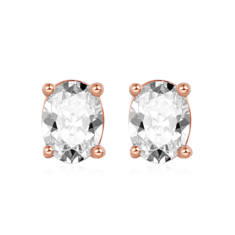 Oval Stud Earring