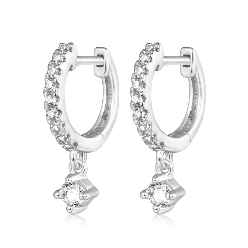 Diamond Dangle Earrings