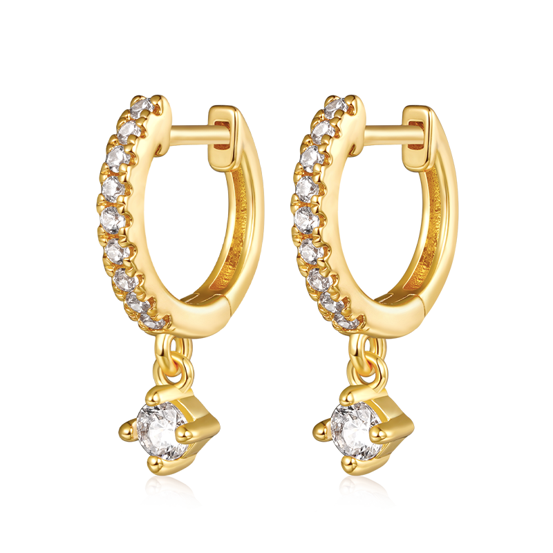 Diamond Dangle Earrings