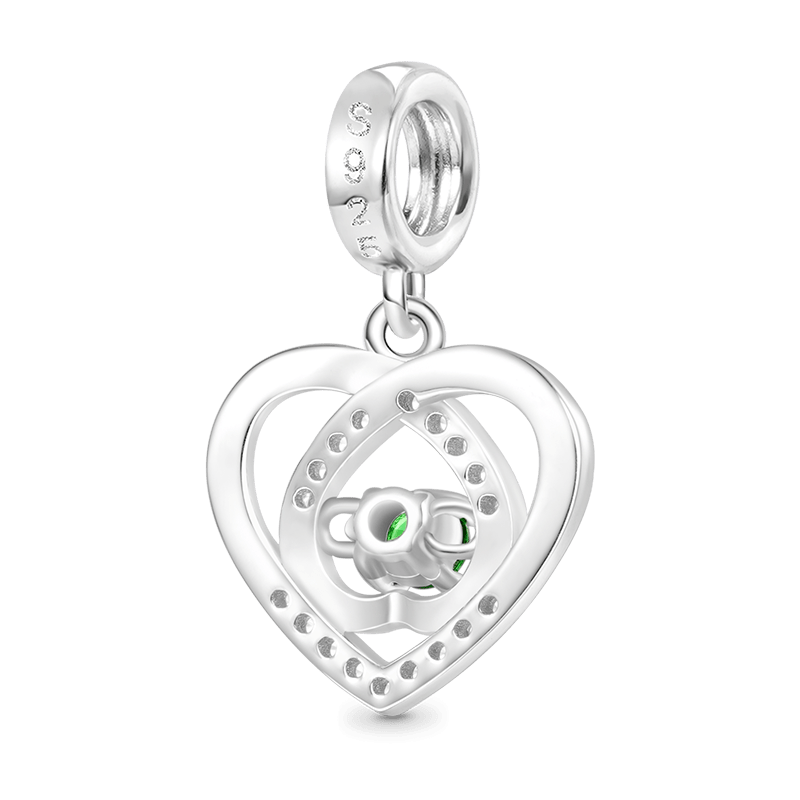 Love Heart Birthstone Pendant