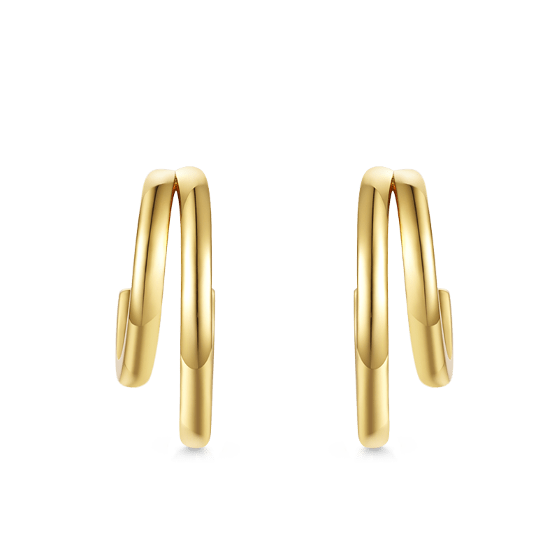 Mini Two Row Hoop Earrings