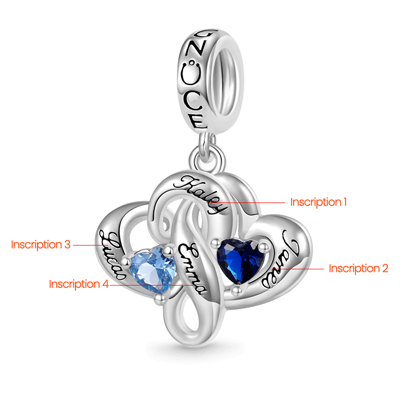 Family Heart Engravable Pendant