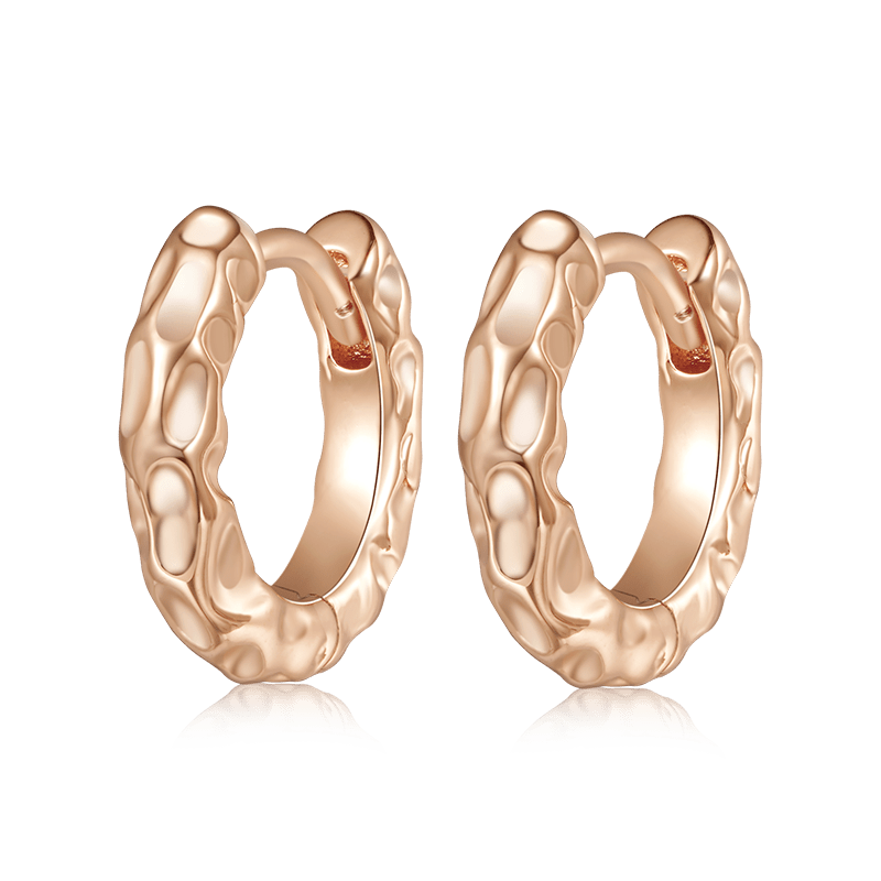 Texture Hoop Earrings