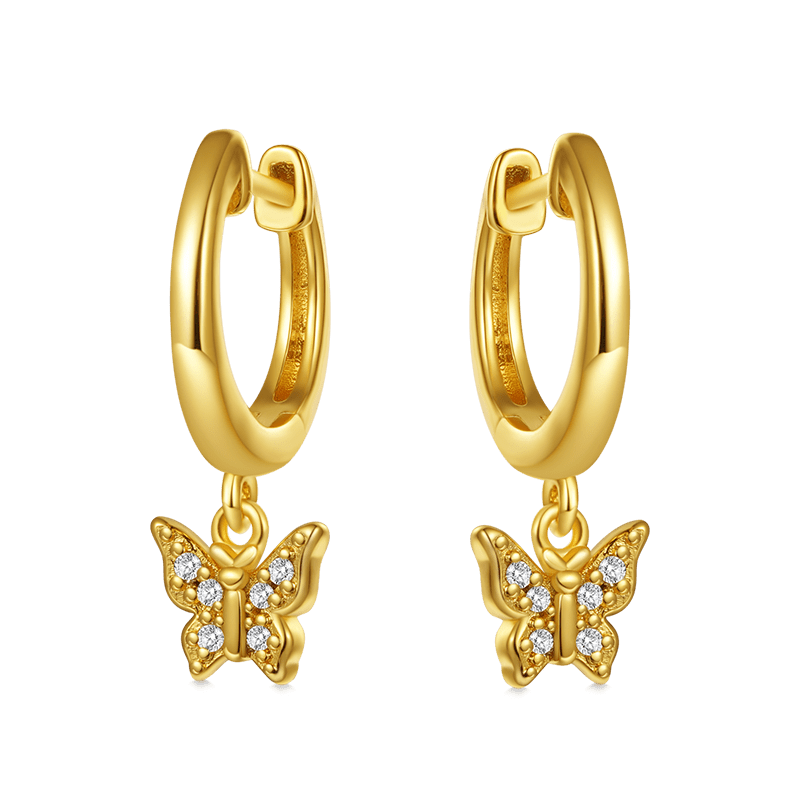 Butterfly Drop Earrings