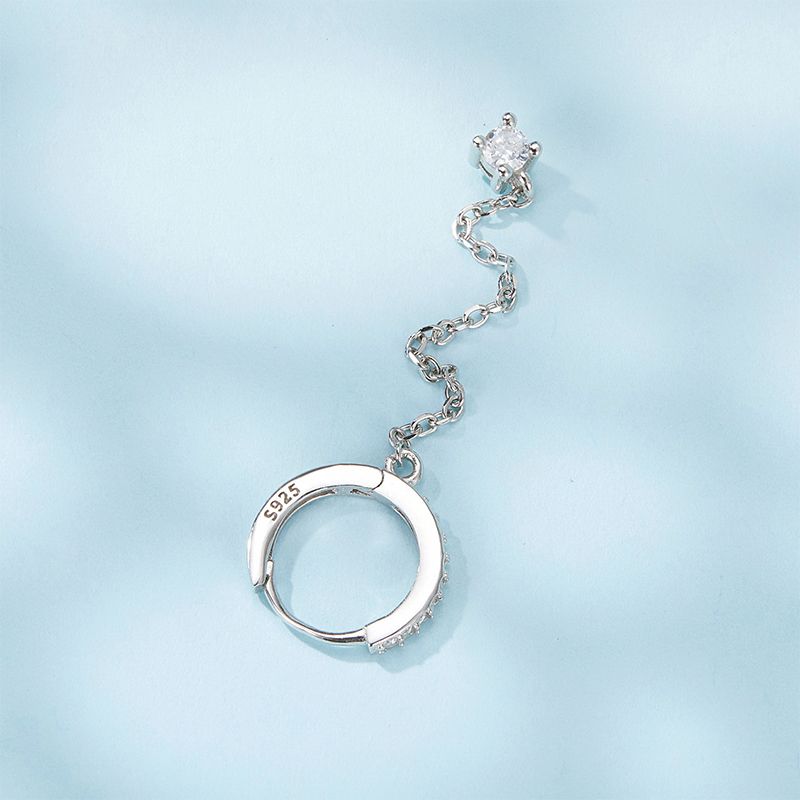 Chain Threader Hoop Earring