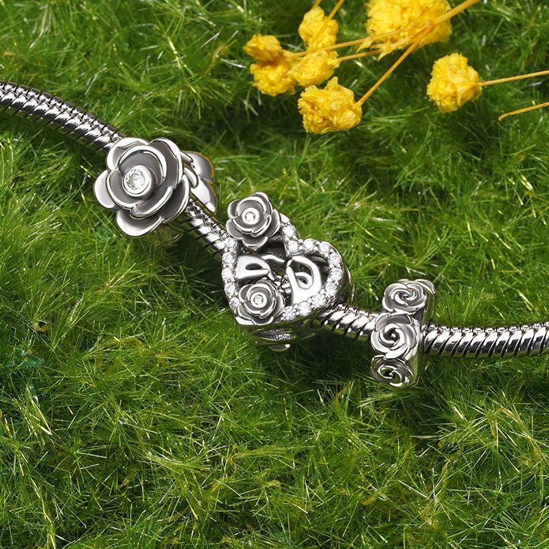 Romantic Rose Charm