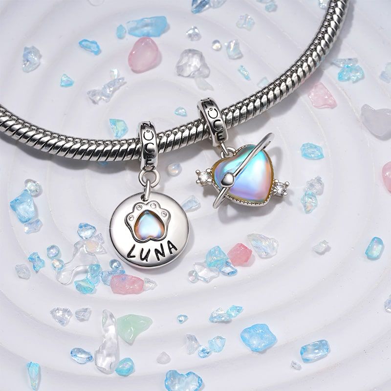 Moonstone Pet Paws Pendant