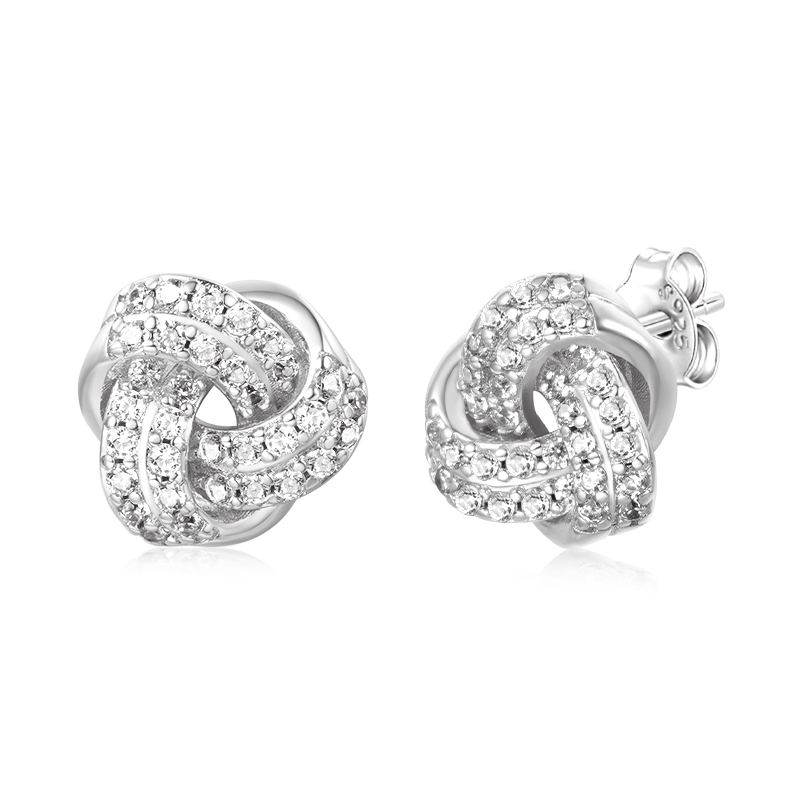 Love Knot Stud Earrings