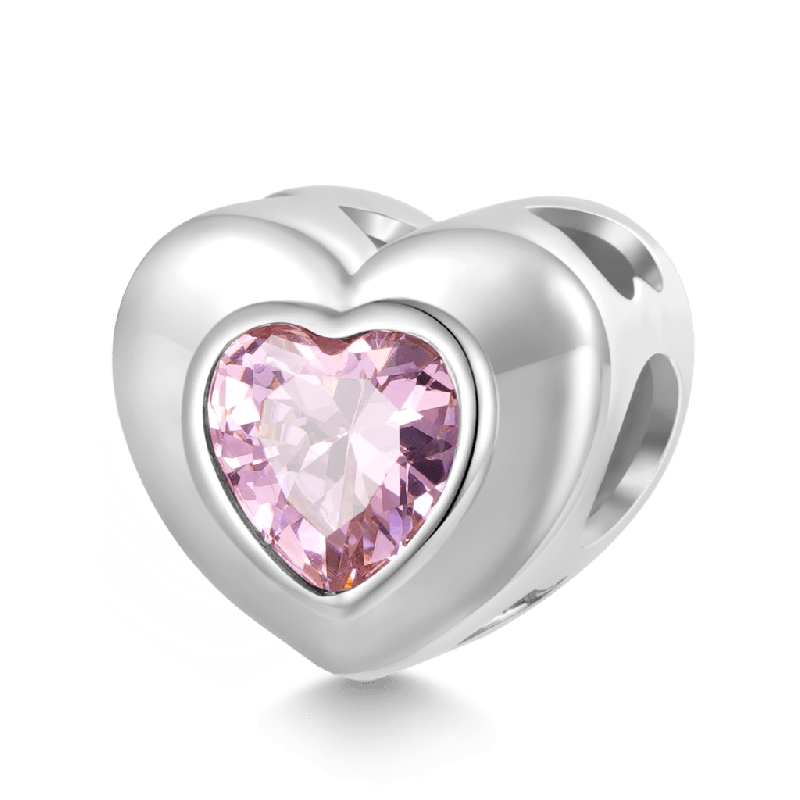 Heart Birthstone Charm