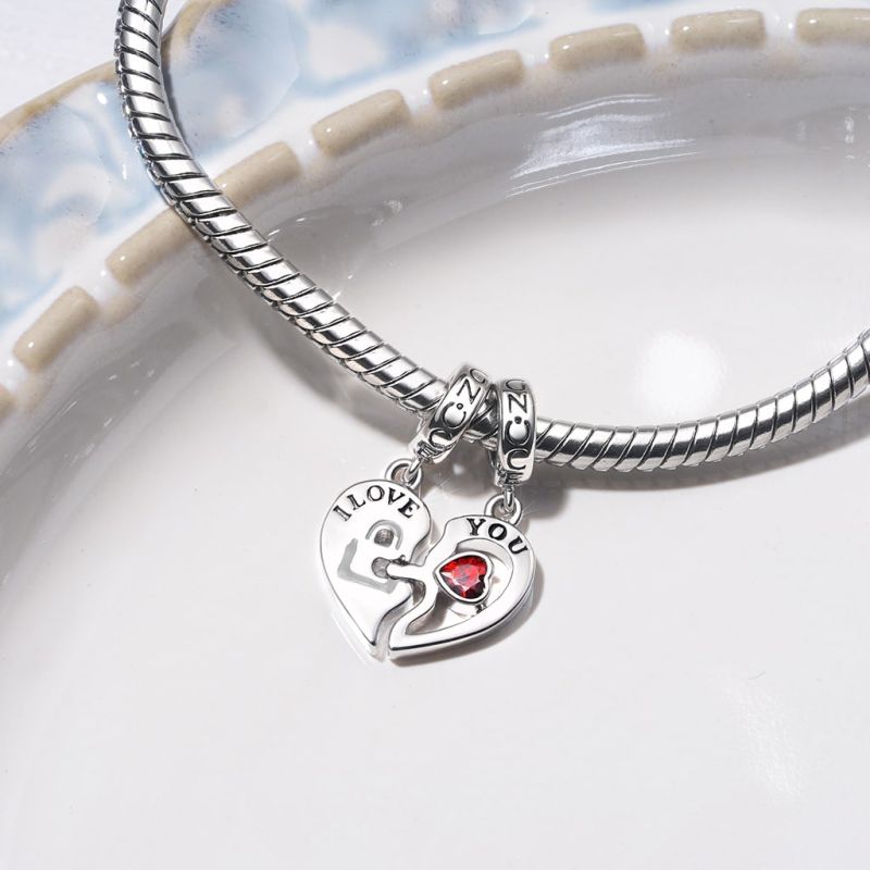 Key Lock Couple Pendant