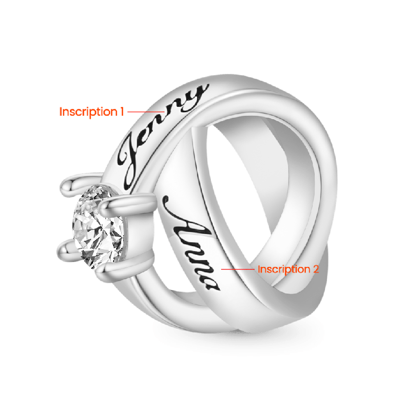 Couple Rings Charm