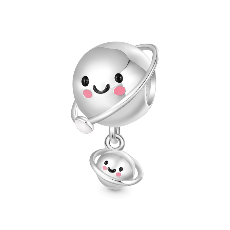 Mother Child Planet Charm