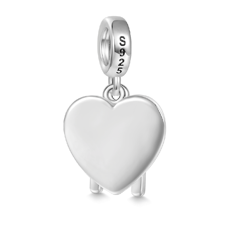 Heart Wishbone Charm
