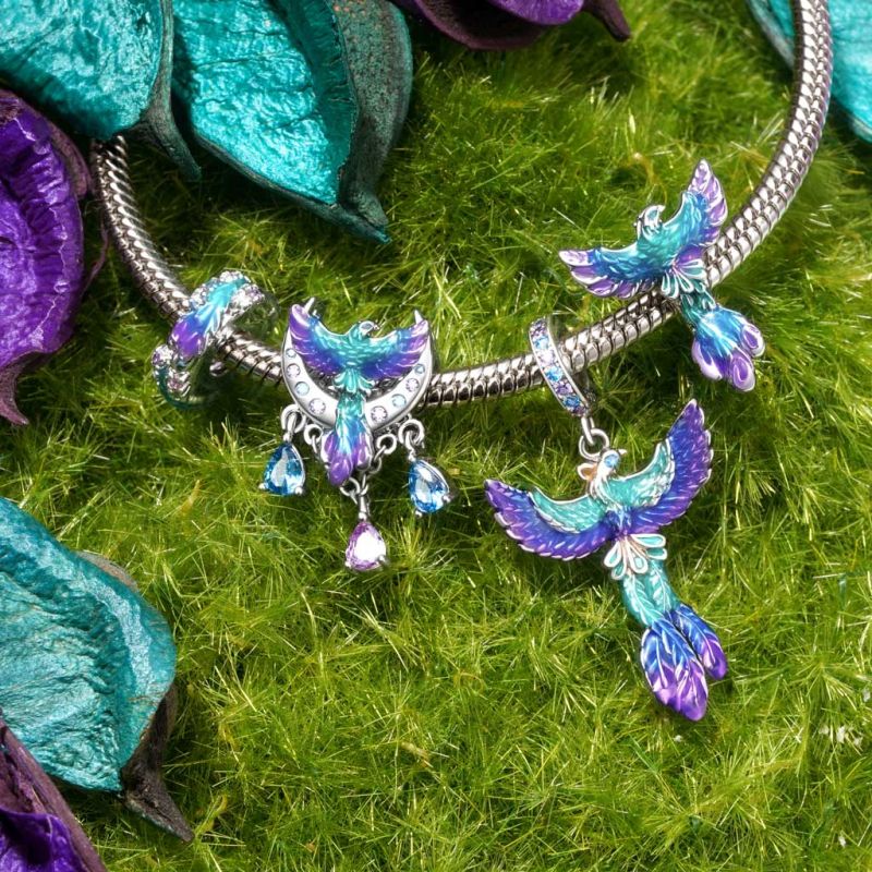 Phoenix Moon Charm