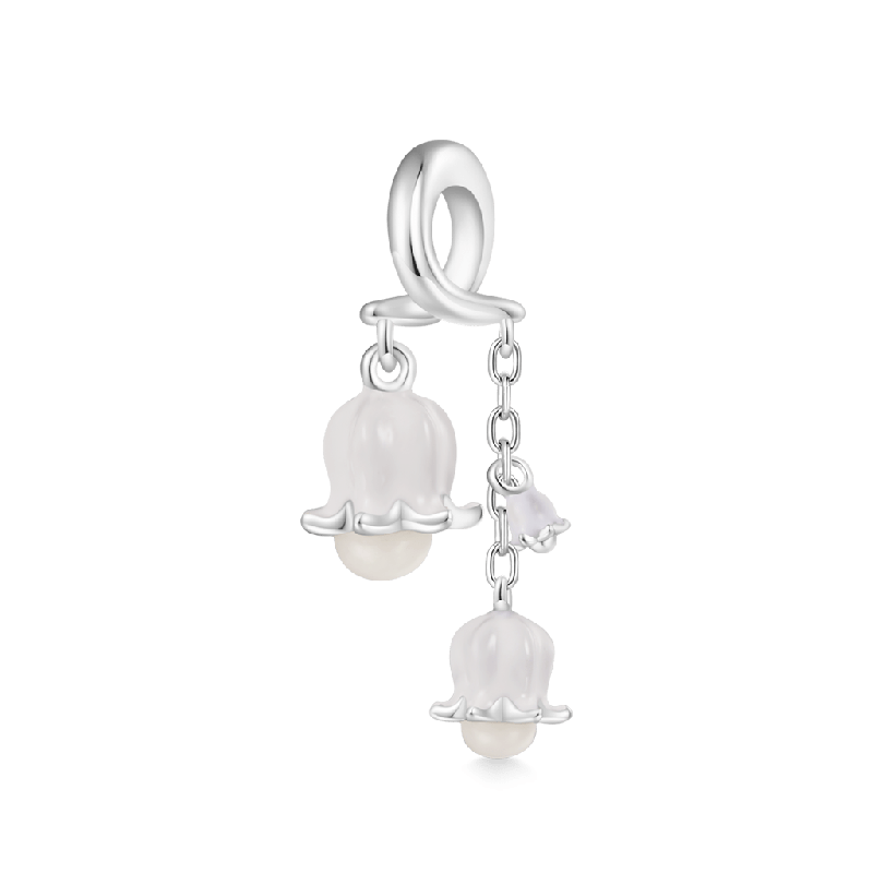 Blooming Lily of the Valley Charm