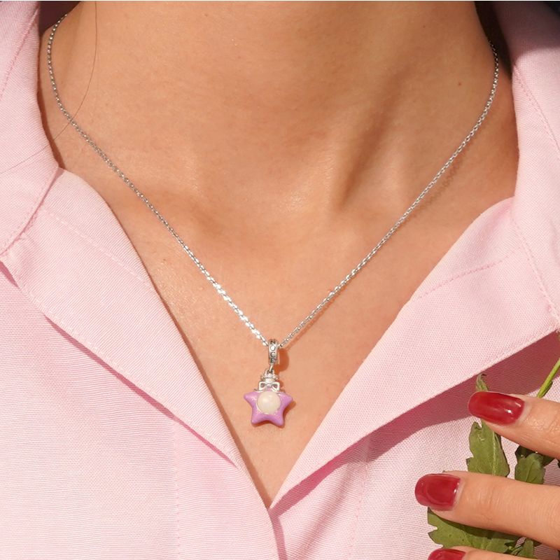 Lucky Wish Bottle Star Pendant