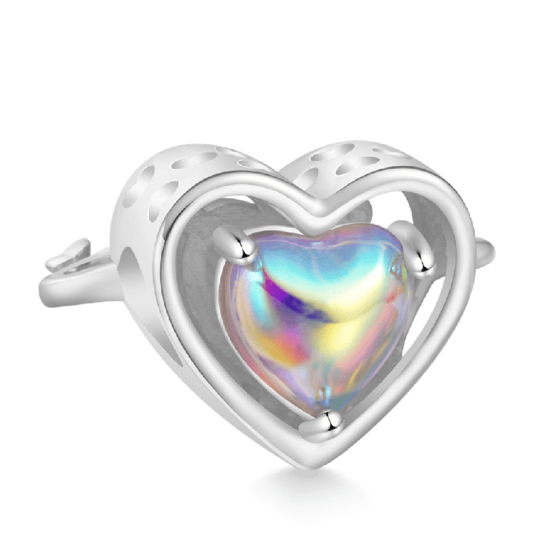 Heart Planet Charm