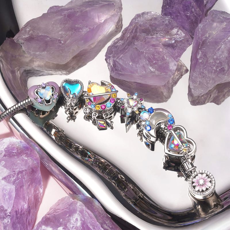 Heart Planet Charm