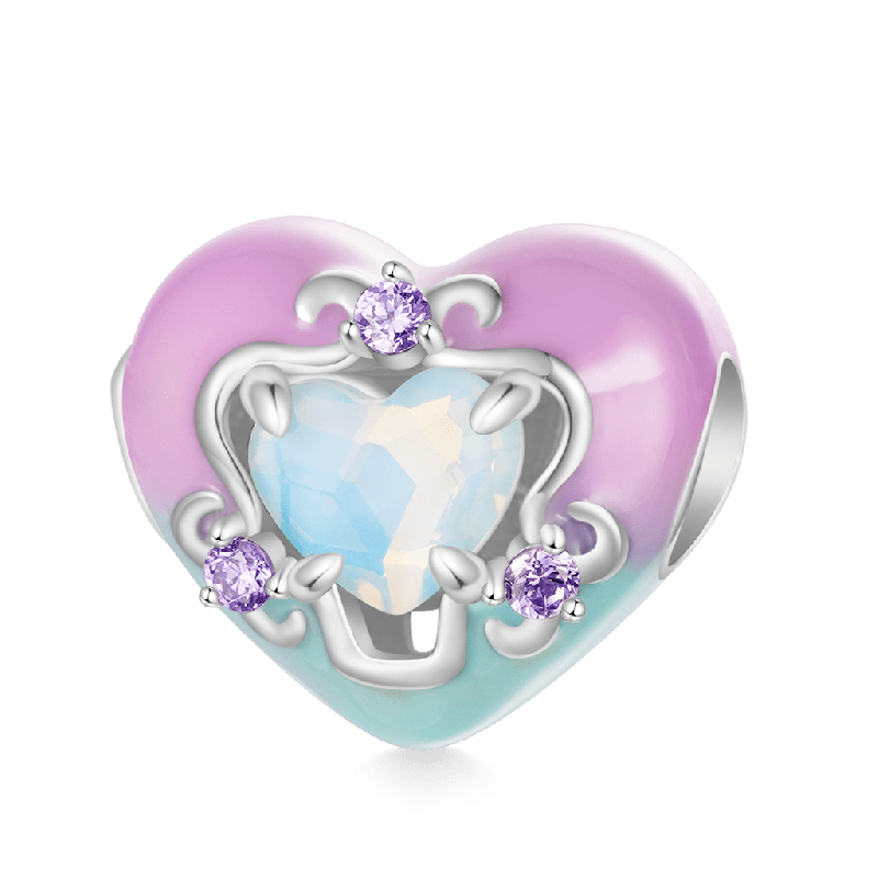 Easter Bunny Heart Charm