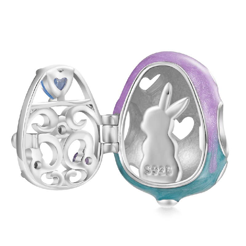 Easter Egg Bunny Charm