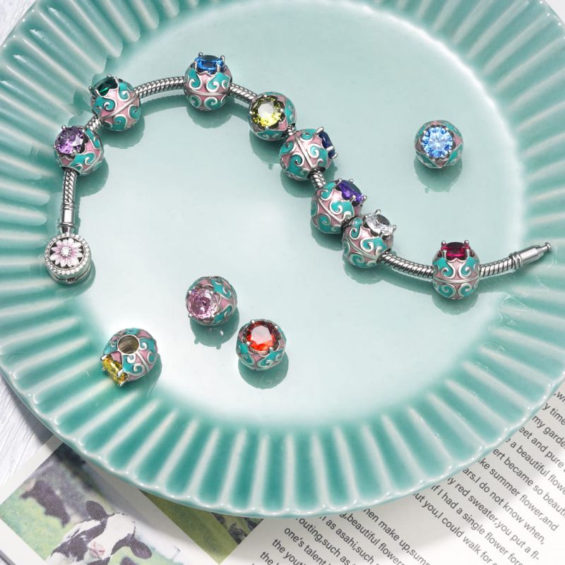 Easter Egg Birthstone Charm
