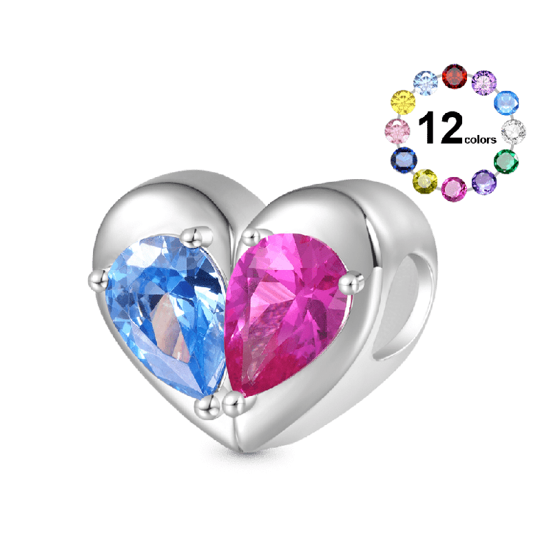 Engravable Heart Split Pendant