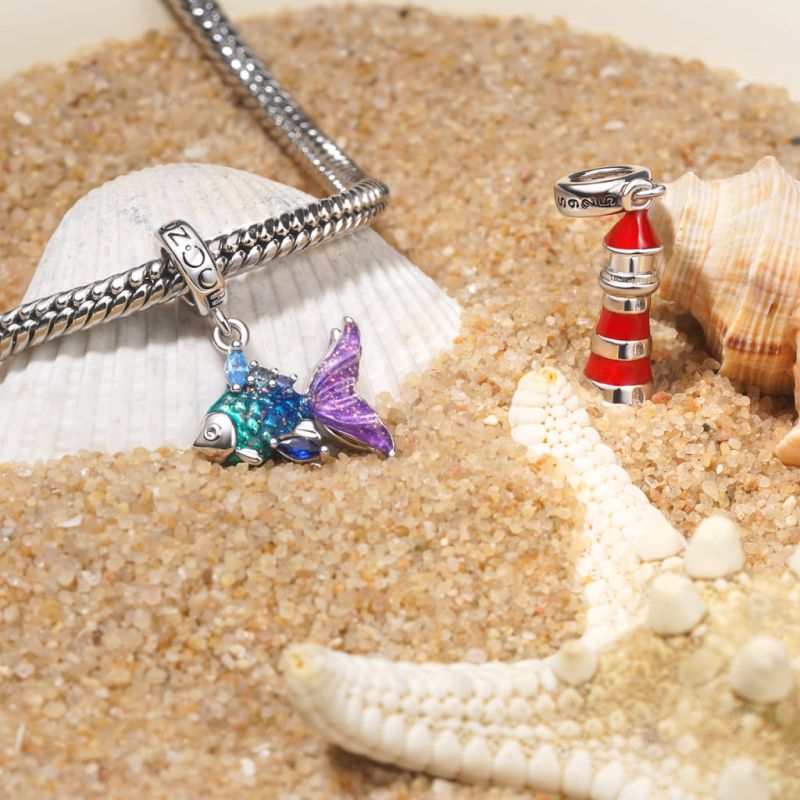 Red Lighthouse Pendant