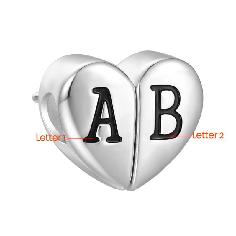 Engravable Heart Split Pendant