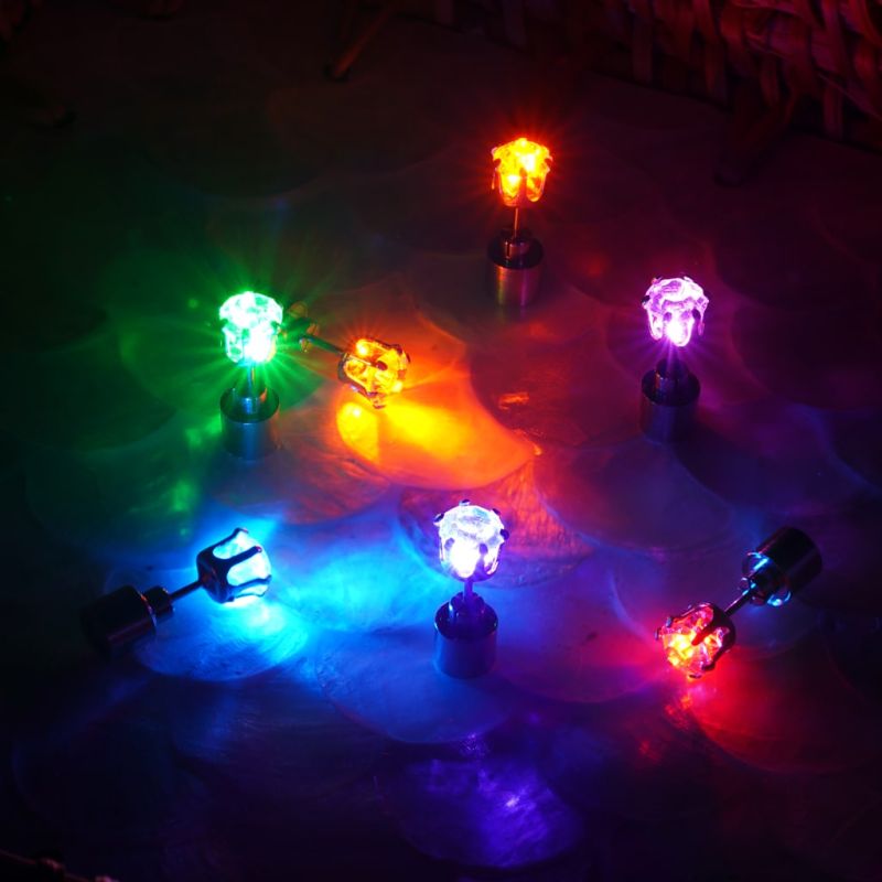 Pink Light-up Stud Earring