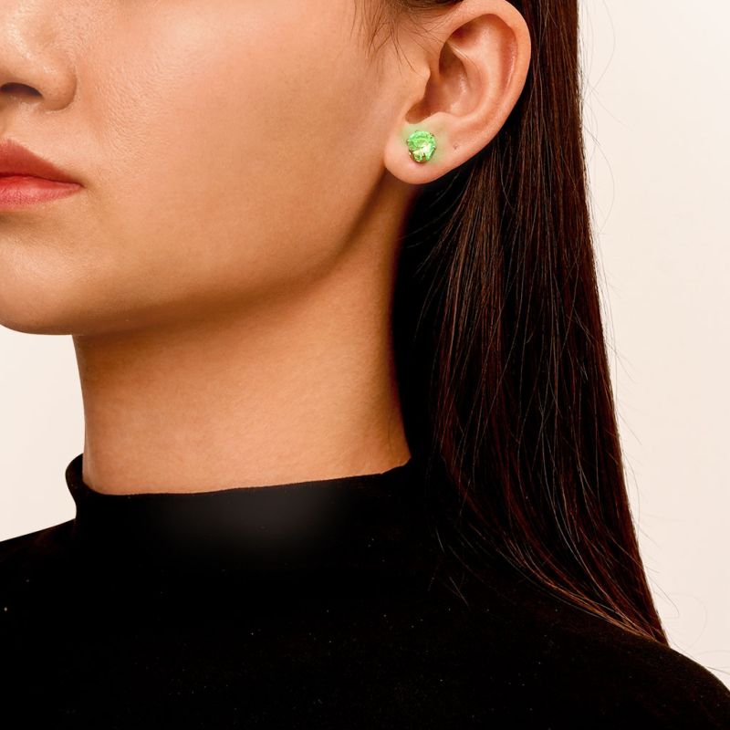 Green Light-up Stud Earring