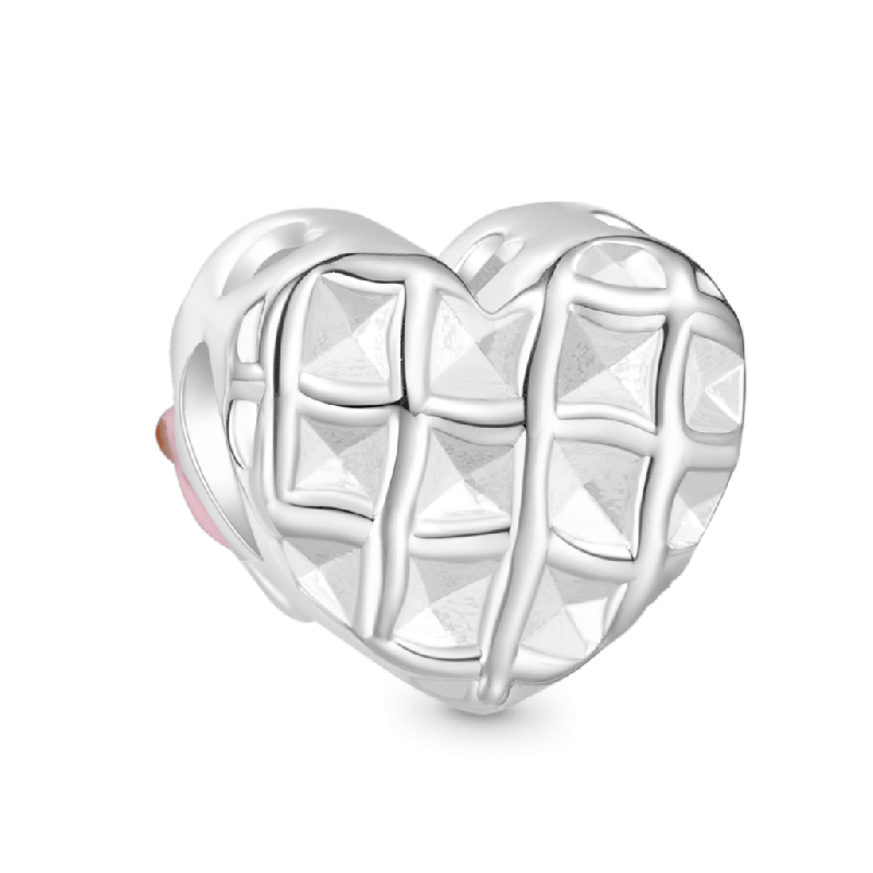 Heart Waffle Charm