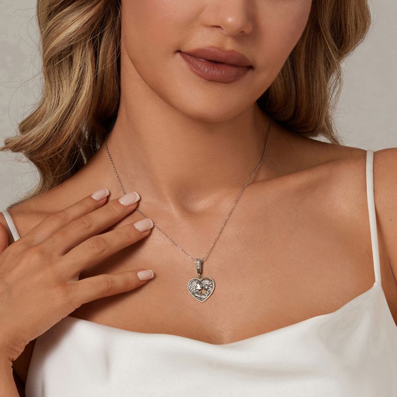 Loving Mother and Daughter Pendant