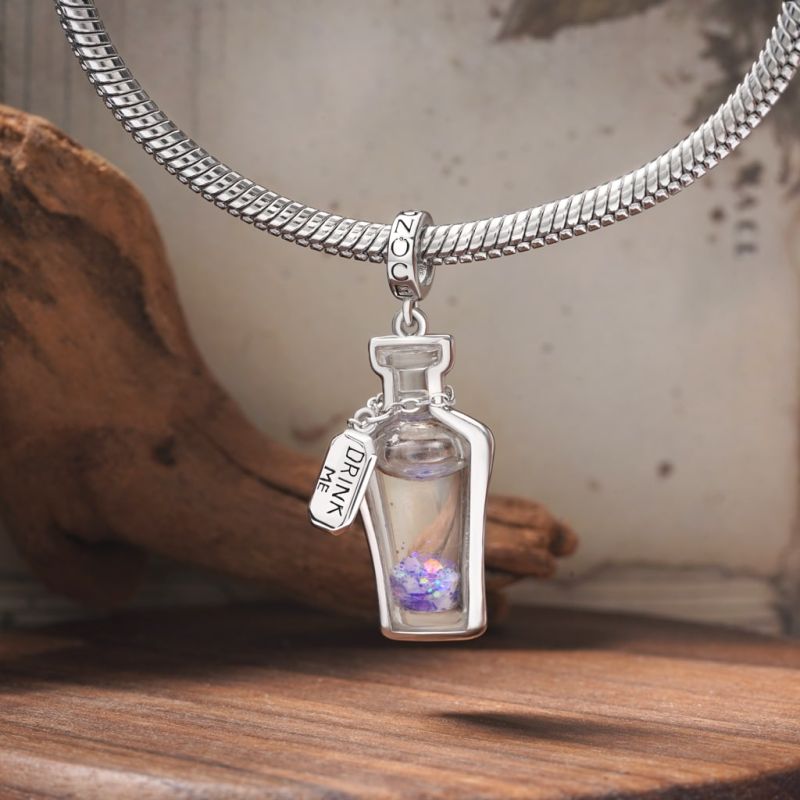 Glow-in-the-Dark Alices Magic Potion Pendant