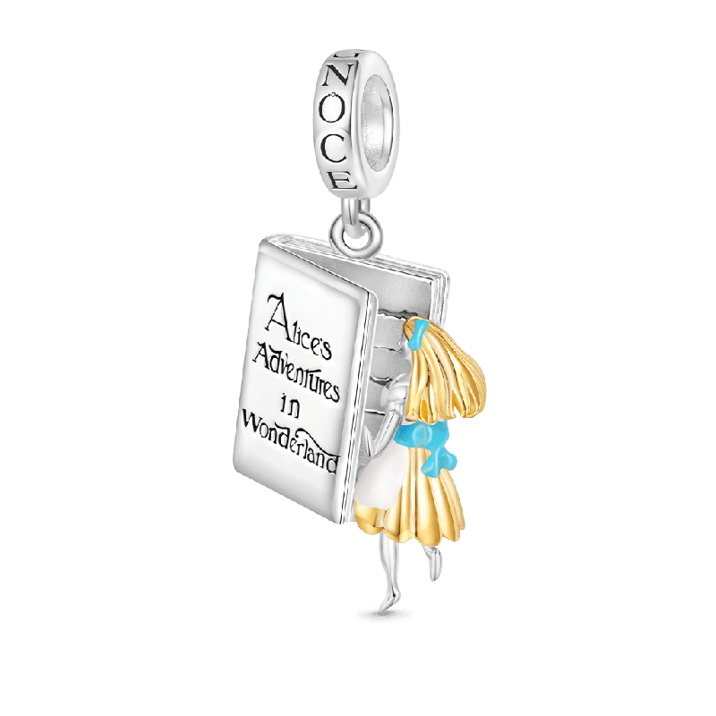 Alice Adventure In Wonderland Book Pendant