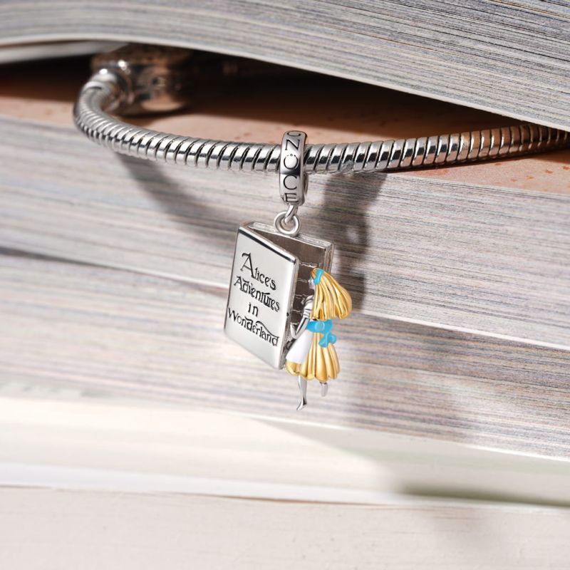 Alice Adventure In Wonderland Book Pendant