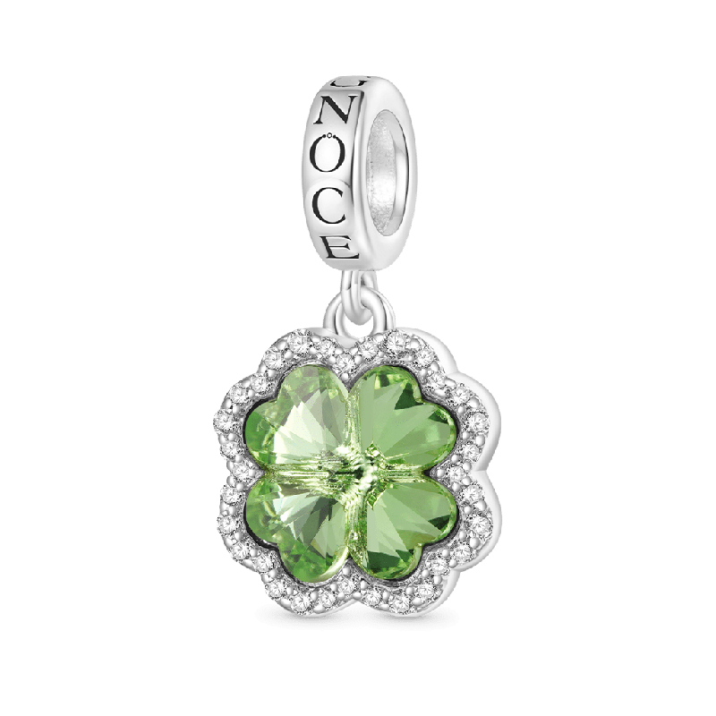 Green Four-leaf Clover Pendant
