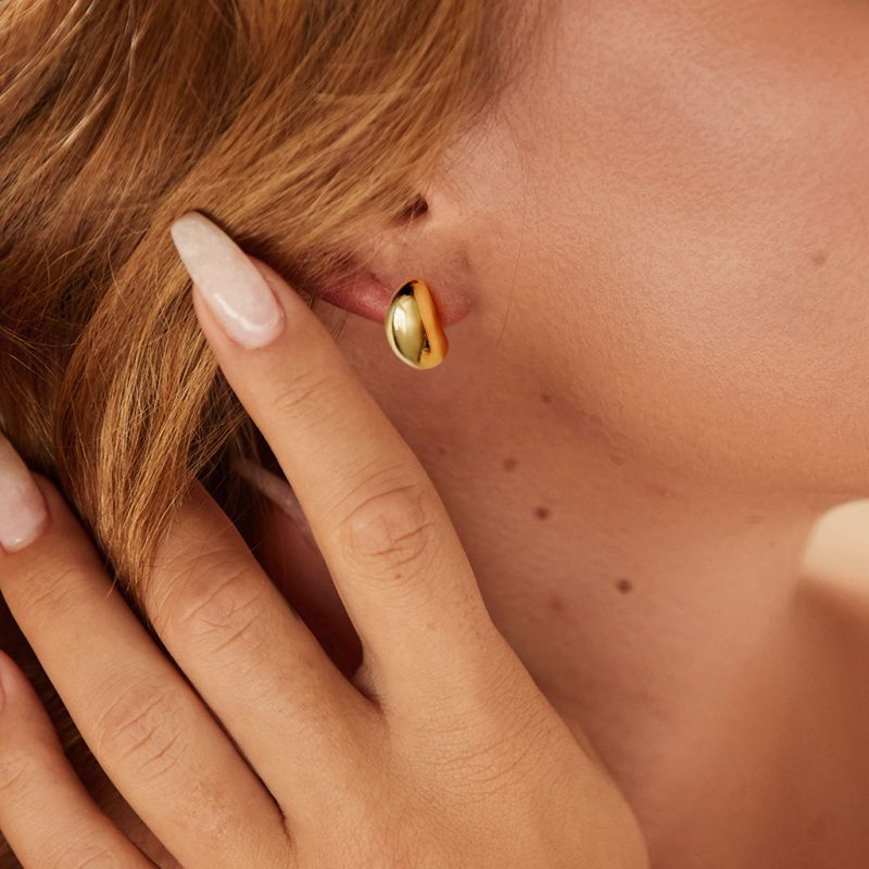 Huggie Water Drop Ear Clips