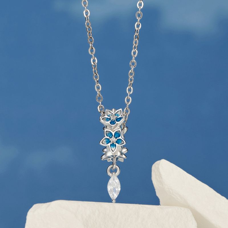 Blue Dripping Flower Stopper
