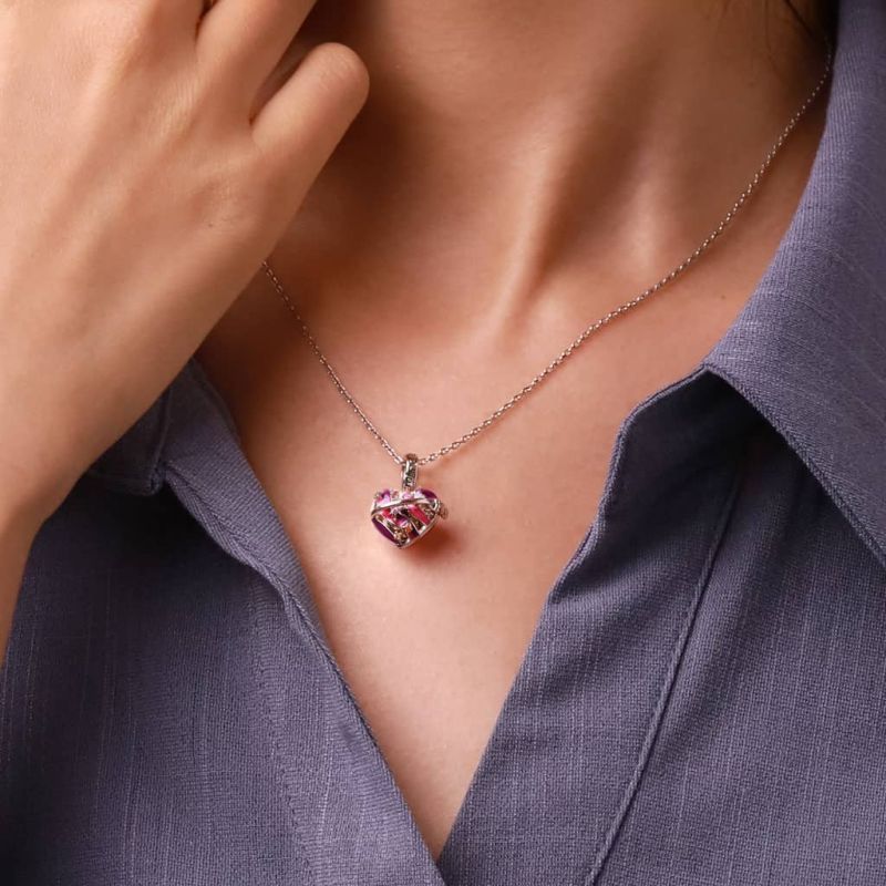 Heart Wireless LED Glow Saturn Pendant