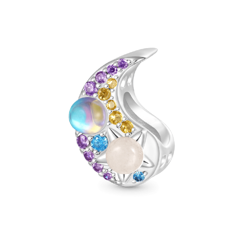 Engravable Star Moon Tai Chi Charm