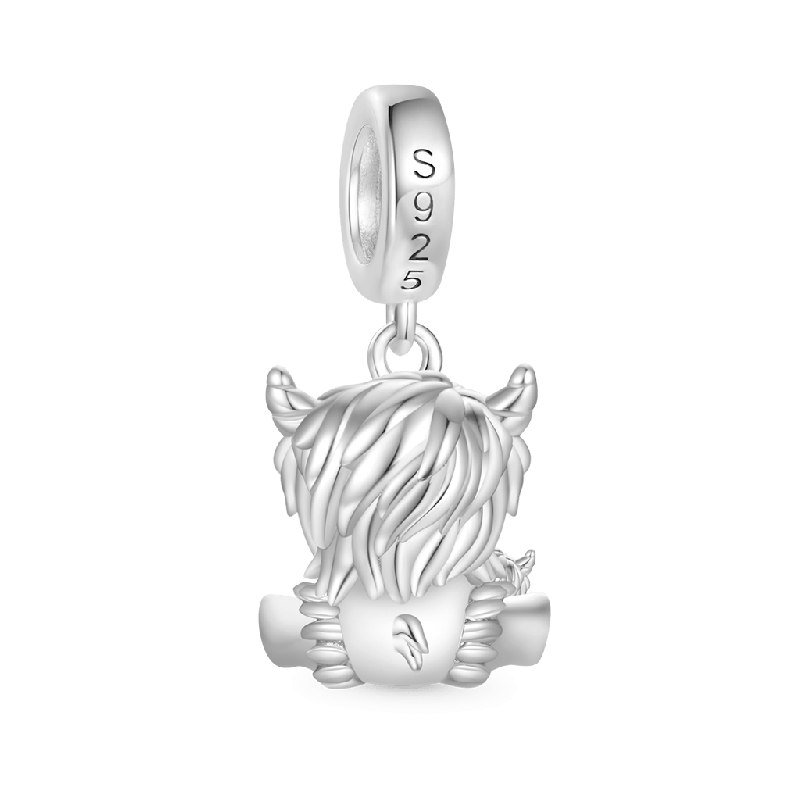Highland Cow Mother and Child Pendant