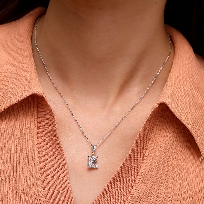 Highland Cow Mother and Child Pendant