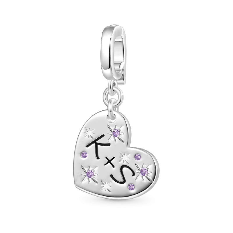 Engravable Love Clasp Clusters Charm