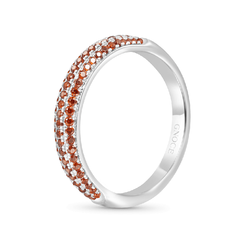 Garnet Diamond Pave Ring