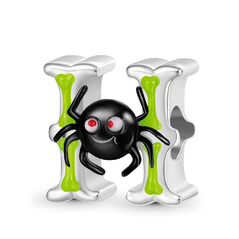Halloween Horror Elements Letter Charm